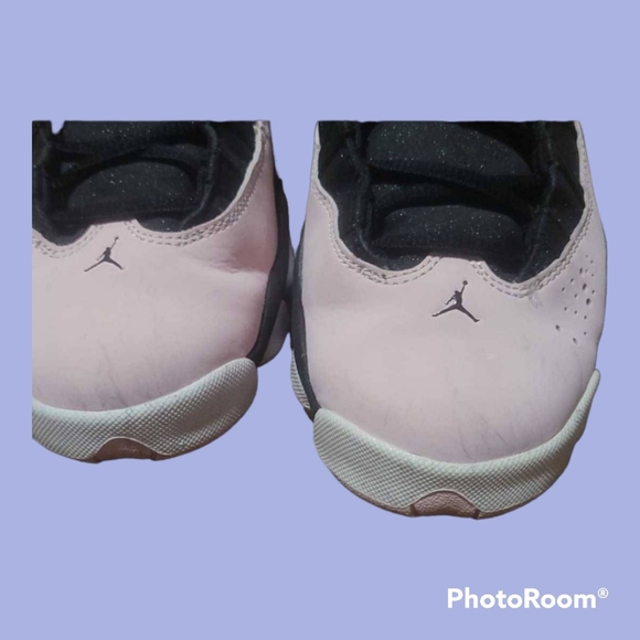 Jordan 6 rings GS snekers 'Black Pink Foam- Anthracite' suede - Picture 8 of 10